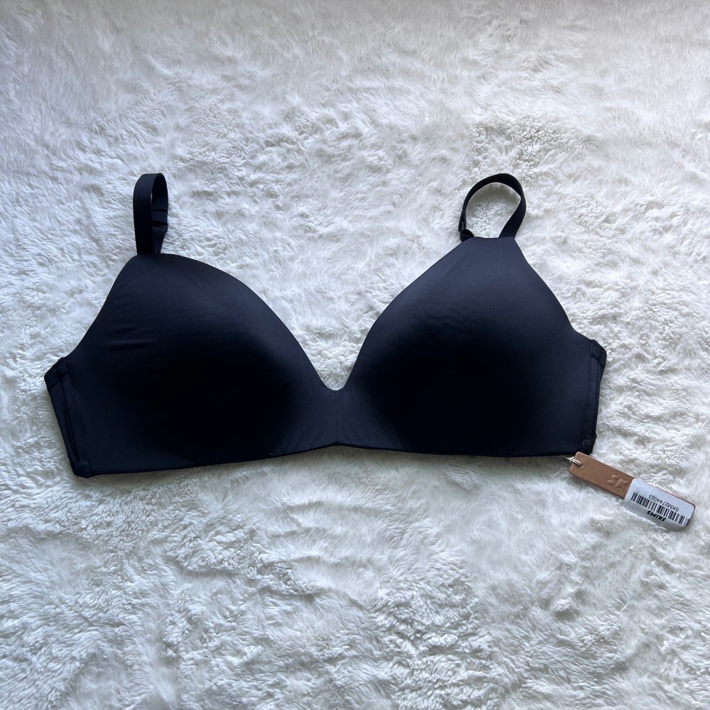 SKIMS Wireless Form Maternity T-Shirt Demi Nursing Bra Onyx Black Size 34DDD NEW - Picture 3 of 11